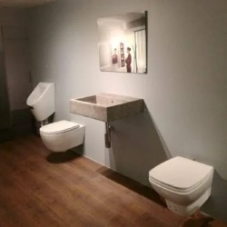 Forty3 Urinario rimless Negro Mate