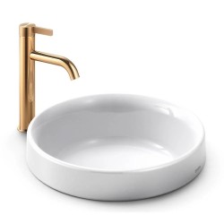 GF Grifo de una sola manija 1.2 GPM vessel Cromo Pulido