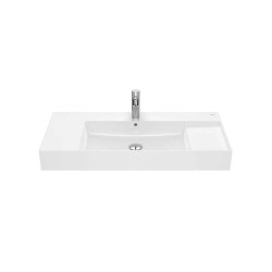 Inspira Lavabo de Fineceramic mural o de sobremueble Blanco