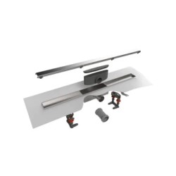 Compact FF Zero coladera lineal 1200 mm Inox Cepillado