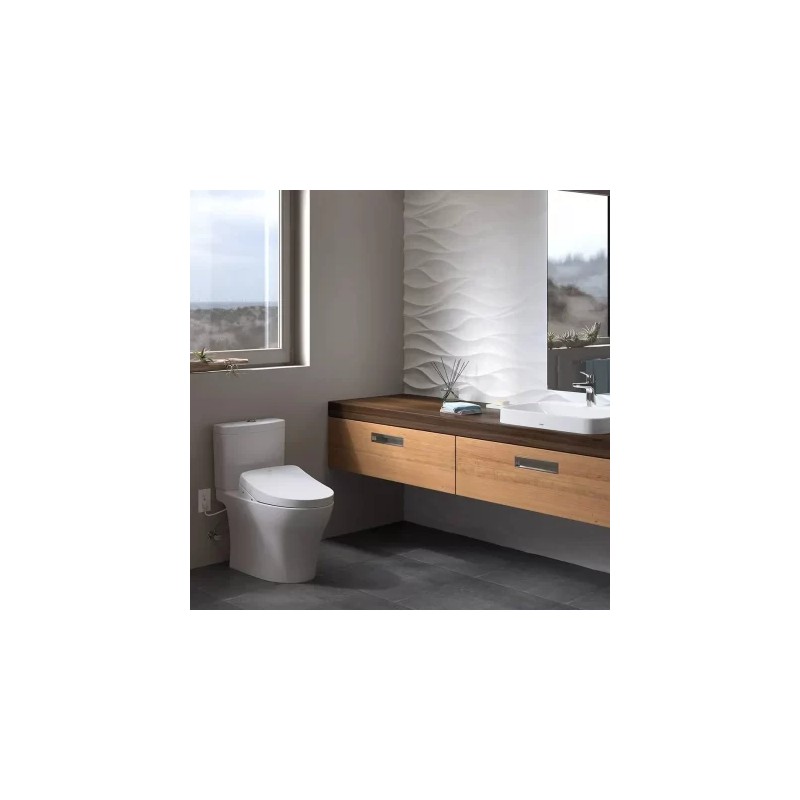 Aquia® IV Inodoro alargado dos piezas 1.28 & 0.9 GPF Conexión Washlet+