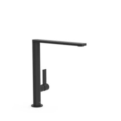 Project-Tres Grifo monomando XXL con maneta lateral para lavabo Negro Mate