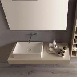 Zen Tina freestanding de hormigón