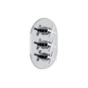 Rs-Cross Conjunto termostático de ducha 3 vías