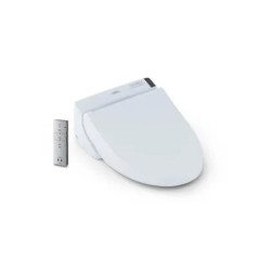 Washlet Asiento de bidé electrónico Blanco Algodón