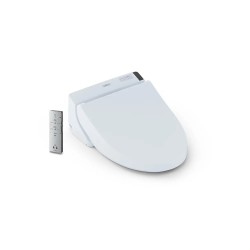 Washlet Asiento de bidé electrónico Blanco Algodón