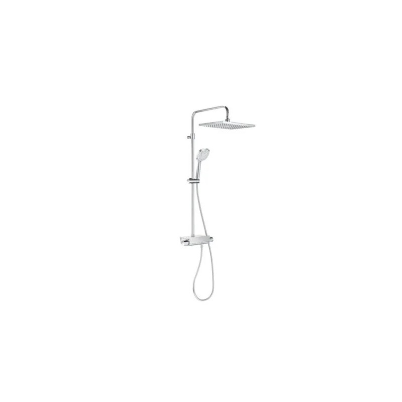 Deck-T Square Columna de ducha Cromo