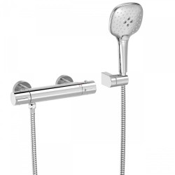 Canigó-Tres Grifo termostático mural para ducha Cromo