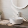 Inspira Round Lavabo de Fineceramic de sobre encimera 370 x 370 mm Blanco