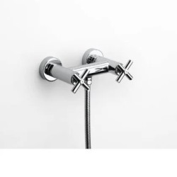 Mezclador bimando exterior ducha con ducha de mano