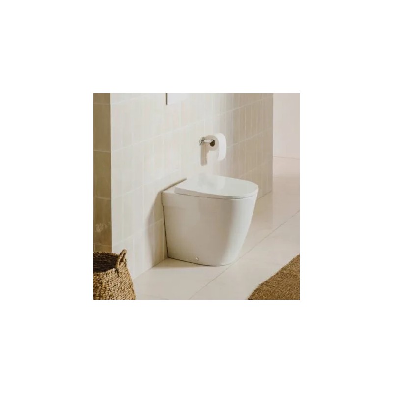 Ona Taza con salida dual para inodoro de tanque alto o tanque empotrable