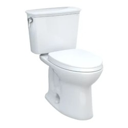 Drake® Inodoro de dos piezas de transición taza alargada Algodón