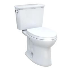 Drake® Inodoro de dos piezas de transición taza alargada Algodón