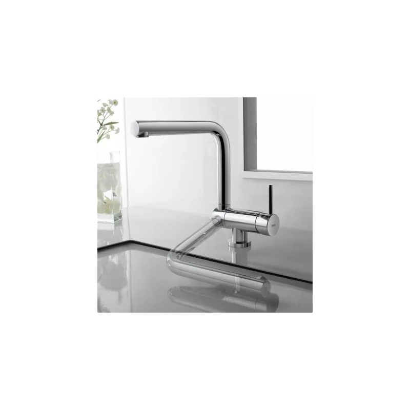 Cocina abatible Grifo monomando con caño abatible para cocina Cromo