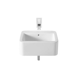 Element Lavabo de porcelana mural/sobre encimera Blanco