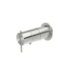 S22 Mezclador termostático 1 vía a muro para baño-ducha Inox Cepillado