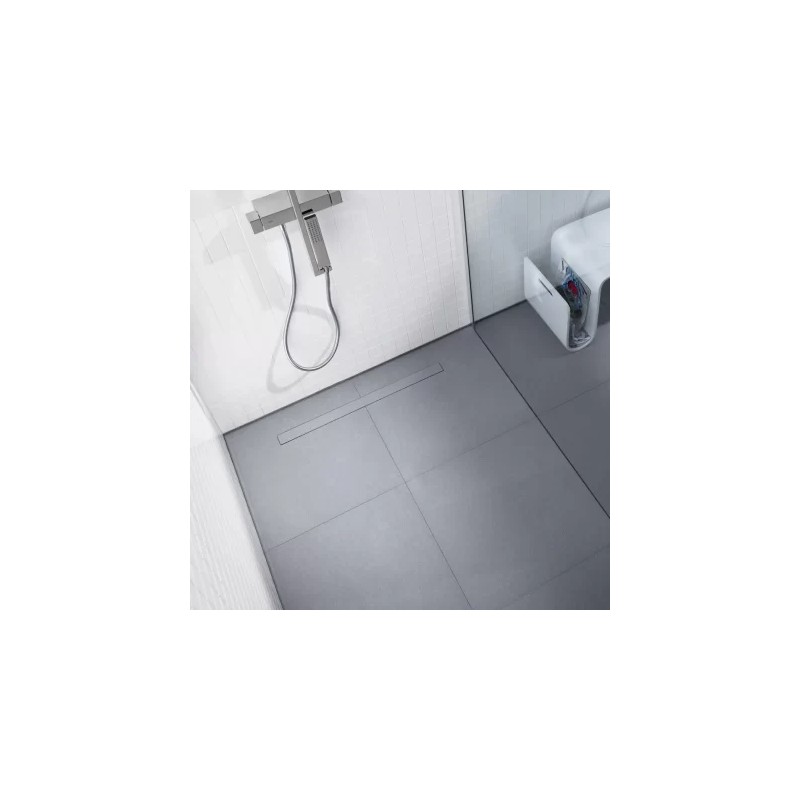 In-Drain X3 Juego de desagüe con soporte para placa de cerámica (no incluida) y tela geotextil premontada