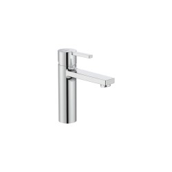 Naia Mezclador monomando para lavabo con caño mezzo desagüe click-clack cold start Cromo