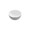 ROUND Lavabo sobre encimera Solid Surface Blanco Mate