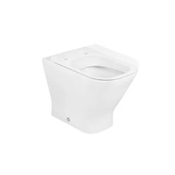 The Gap Square Taza adosada a pared con salida dual para tanque empotrable o fluxor Blanco