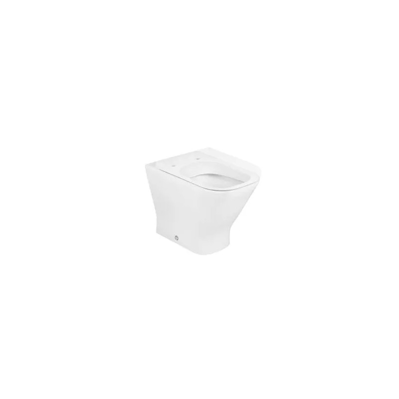 The Gap Square Taza adosada a pared con salida dual para tanque empotrable o fluxor Blanco