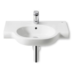 Meridian Lavabo de porcelana mural Blanco