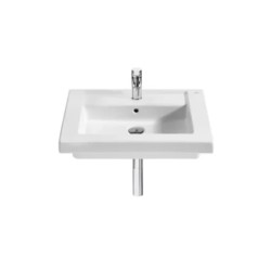 Prisma Lavabo de porcelana mural o de sobremueble Blanco