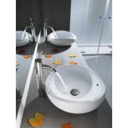 Urbi 1 Lavabo de porcelana de sobre encimera Blanco