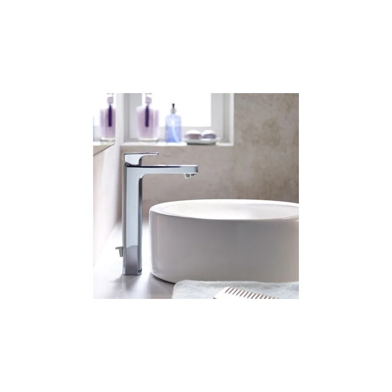 L90 Mezclador caño alto para lavabo Cromo