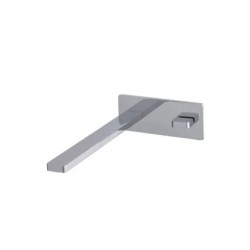 ITAP Mezclador monobloque a muro de lavabo con válvula click-clack Cromo