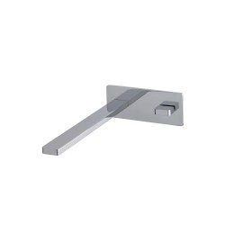 ITAP Mezclador monobloque a muro de lavabo con válvula click-clack Cromo