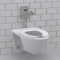 Inodoro comercial de ultra alta eficiencia taza alargada Blanco Algodón