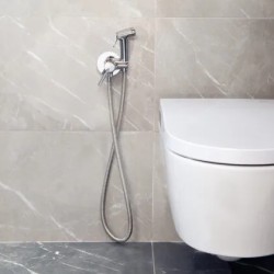 WC Magnet monomando empotrado para WC con ducha ABS Cromo