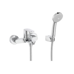 Mezclador monomando exterior baño-ducha con inversor automático