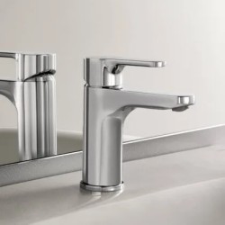 L20 Mezclador monomando caño Mezzo Cromo