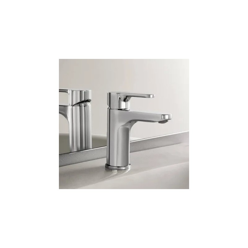 L20 Mezclador monomando caño Mezzo Cromo