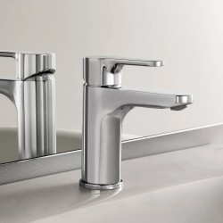 L20 Mezclador monomando caño Mezzo Cromo