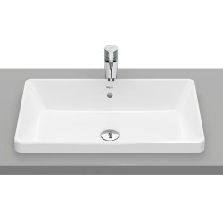 The Gap Lavabo de encimera sin orificio 600 x 370 mm Blanco