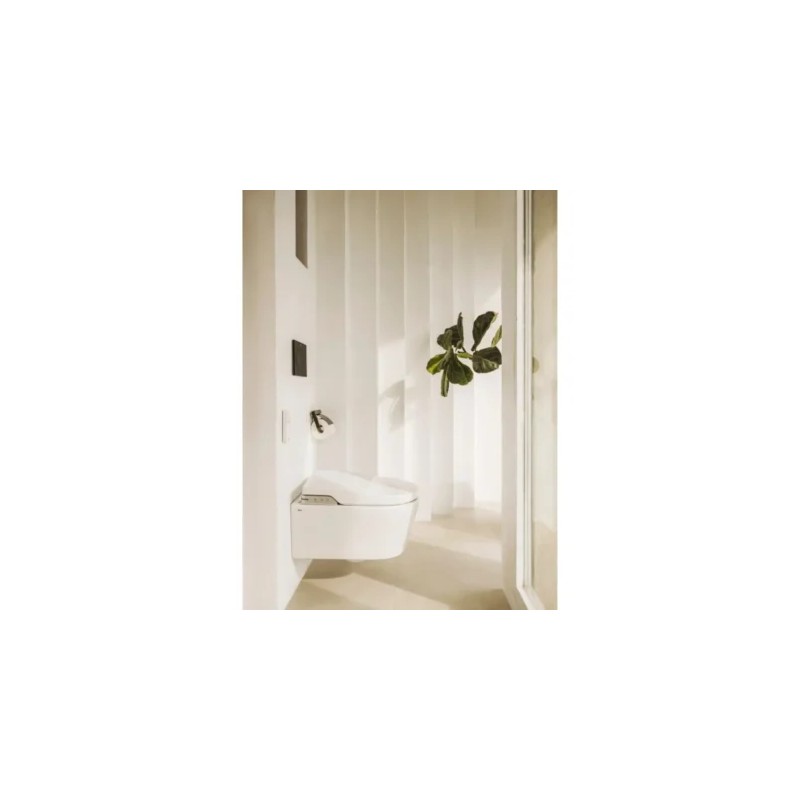 In-Wall PL10 Dual Placa de accionamiento con descarga dual Negro Mate