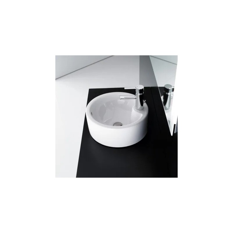 Terra Lavabo de porcelana de sobre encimera Blanco