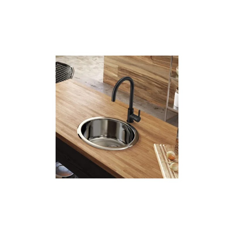 Mencia Mezclador monomando para cocina con caño giratorio cold start