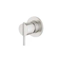 S22 Mezclador 1 vía a muro para baño-ducha Inox Cepillado