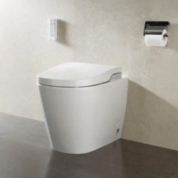 Inspira In-Wash con In-tank – Smart toilet adosado a pared Rimless con tanque integrado Blanco