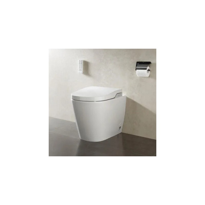 Inspira In-Wash con In-tank – Smart toilet adosado a pared Rimless con tanque integrado Blanco
