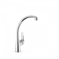 Grifo monomando para cocina caño giratorio Cromo