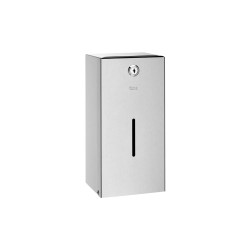 Public dispensador de papel higiónico (2 rollos) Inox Satinado