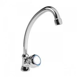 Grifo de 1 agua con volante lateral para office o lavadero Cromo