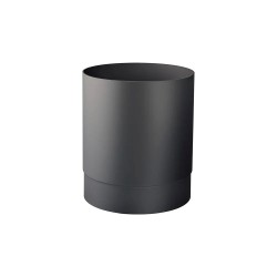 Serie Black Papelera de pie Negro