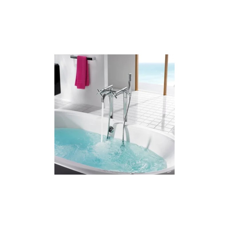 Loft Mezclador bimando exterior con inversor automático y ducha de mano Cromo