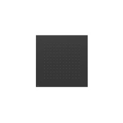 Rociador de ducha empotrado a techo Negro Mate